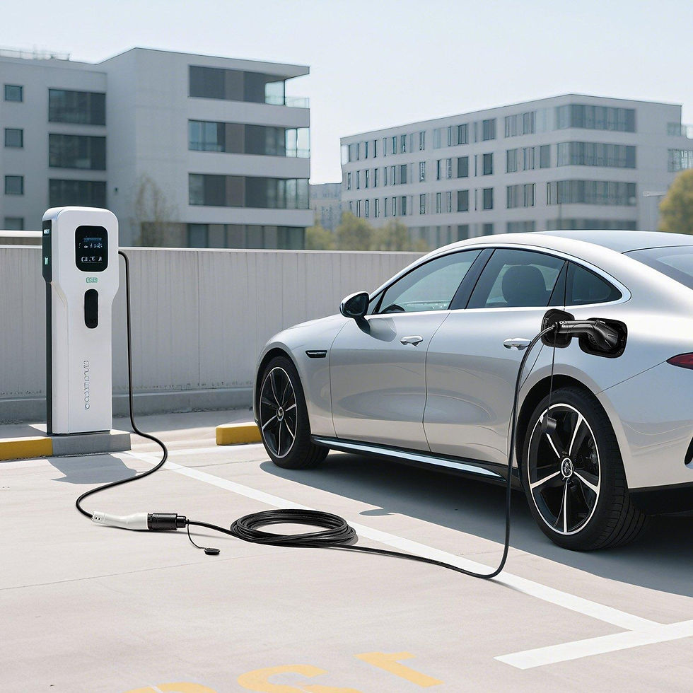 Thumbnail: VEVOR EV Charger Extension Cable, 32Amp 21 ft J1772 Extension Cord Compatible