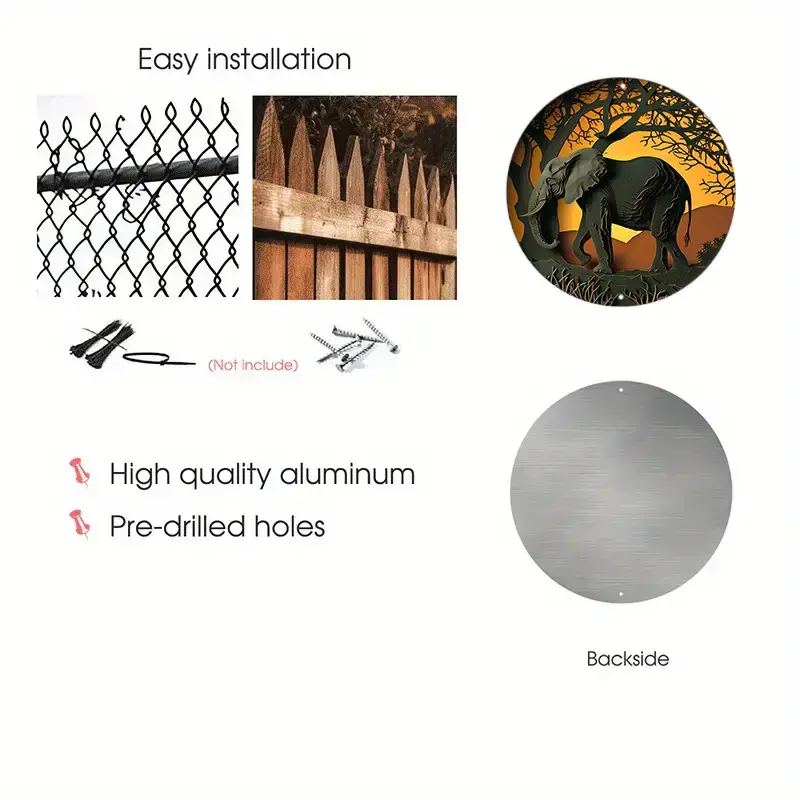 Thumbnail: “Elegant Elephant Spring Metal Sign for Home Office Decor” With Faux!