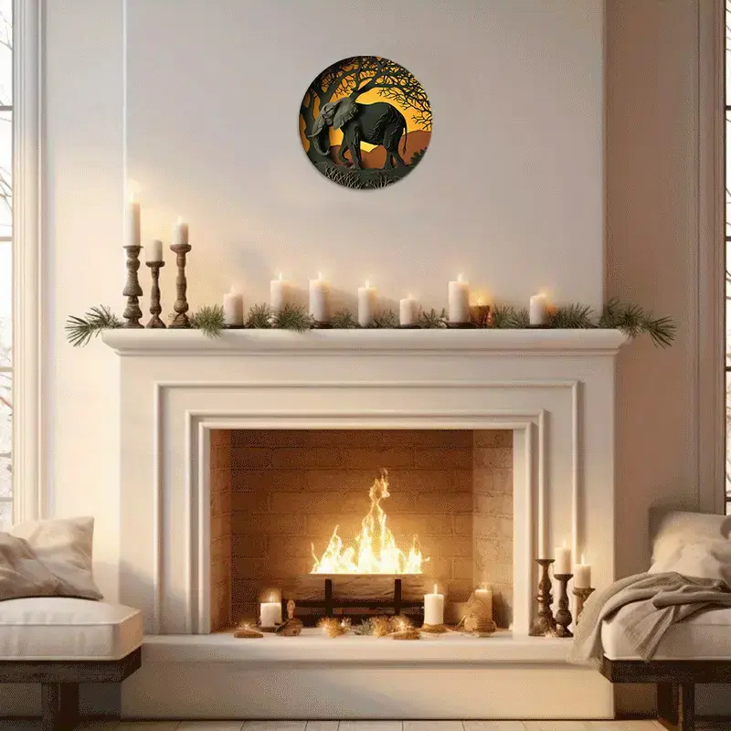 Thumbnail: “Elegant Elephant Spring Metal Sign for Home Office Decor” With Faux!