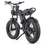 Thumbnail: Electric Bike for Adults, 20 Inch Fat Tire Electric Bicycle, 500W Ebike with Ped
