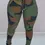 Thumbnail: Plus Size Camo Print Slim Pants, Casual Drawstring Elastic Waist Pants, Women's