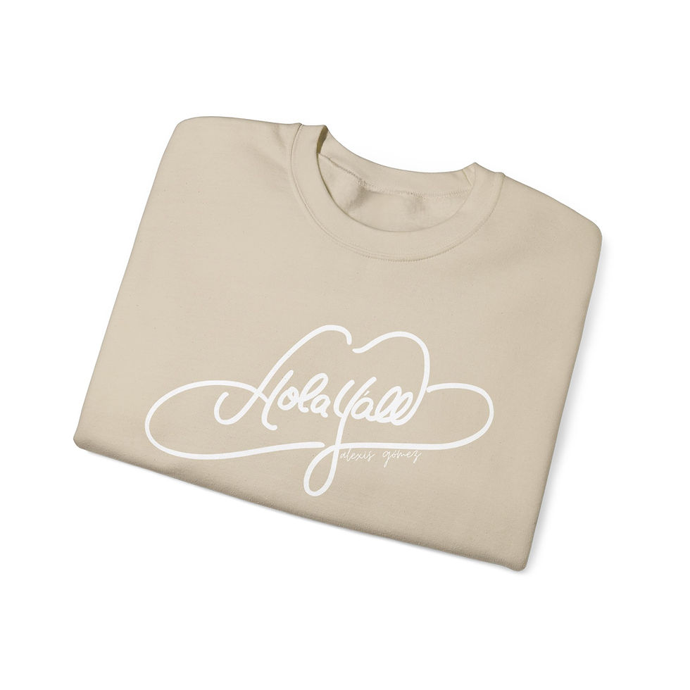 Thumbnail: Hola Yall Crewneck Sweatshirt - Unisex Heavy Blend