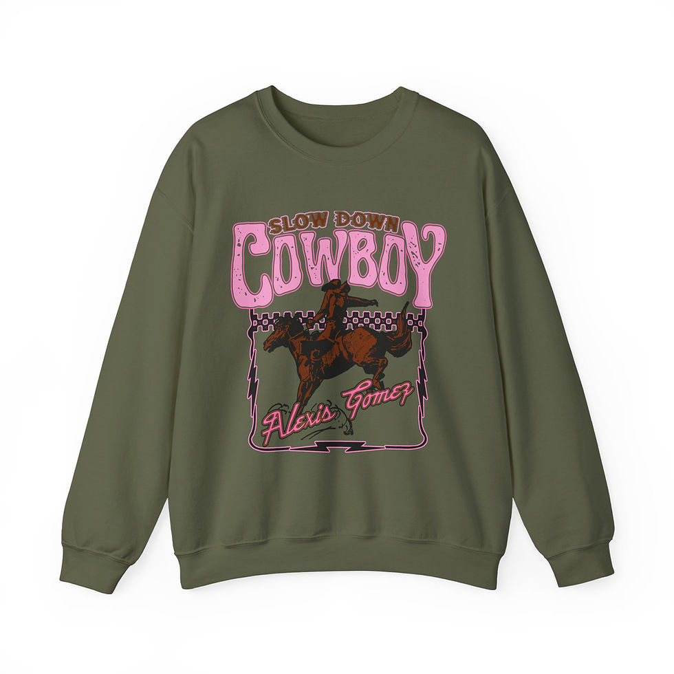 Thumbnail: Alexis Gomez Slow Down Cowboy Sweatshirt, Cowgirl Gift