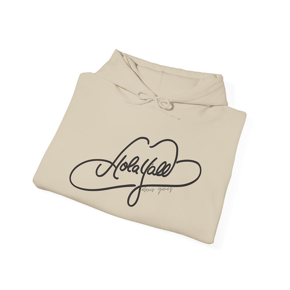 Thumbnail: Alexis Gomez Hola Yall Hoodie, Unisex Heavy Blend™ Pullover Top, Country