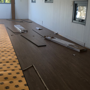 Floor Insulation and PVC Flooring Installation