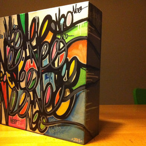 Personal Artwork – Spray Paint and Posca on Canvas