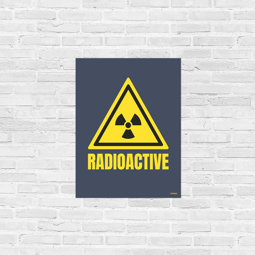 Thumbnail: Poster Radioactive in navy medium