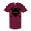 Thumbnail: Heavy Cotton Unisex T-shirt featuring the bold Fire Investigator – Investigate design in maroon
