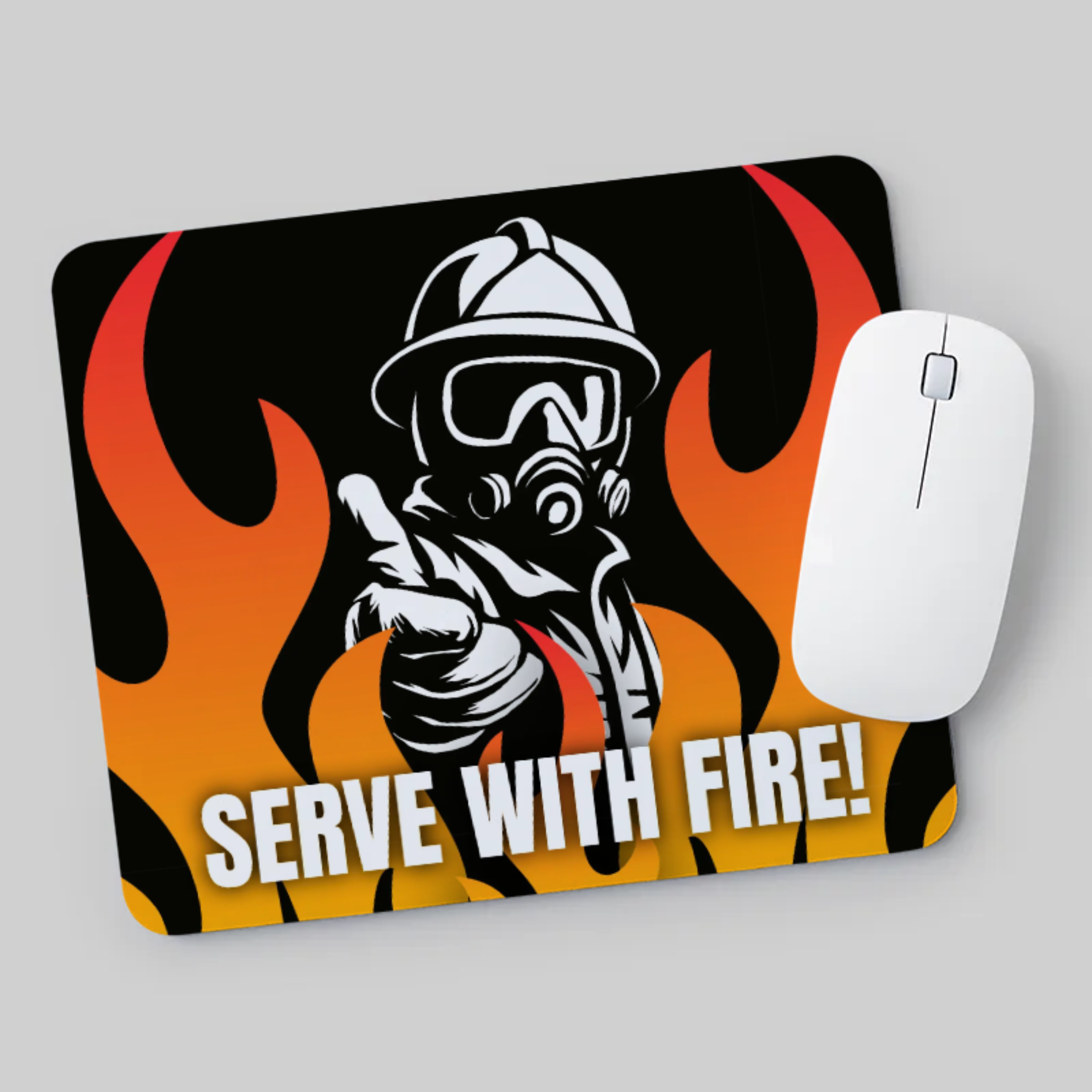 Photo Mouse Pad Serve With Fire!