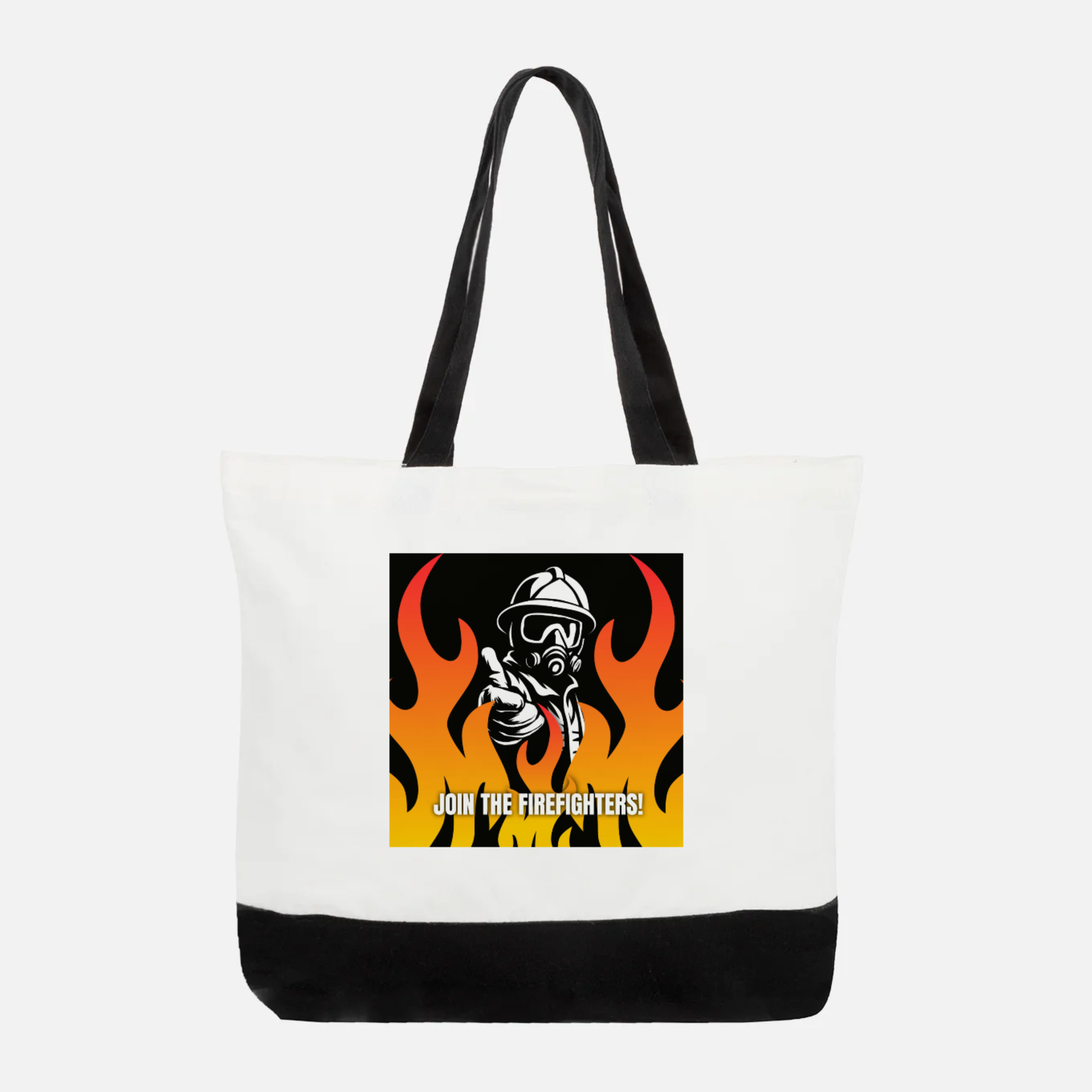 Large Cotton Tote Bag Join The Firefighters!