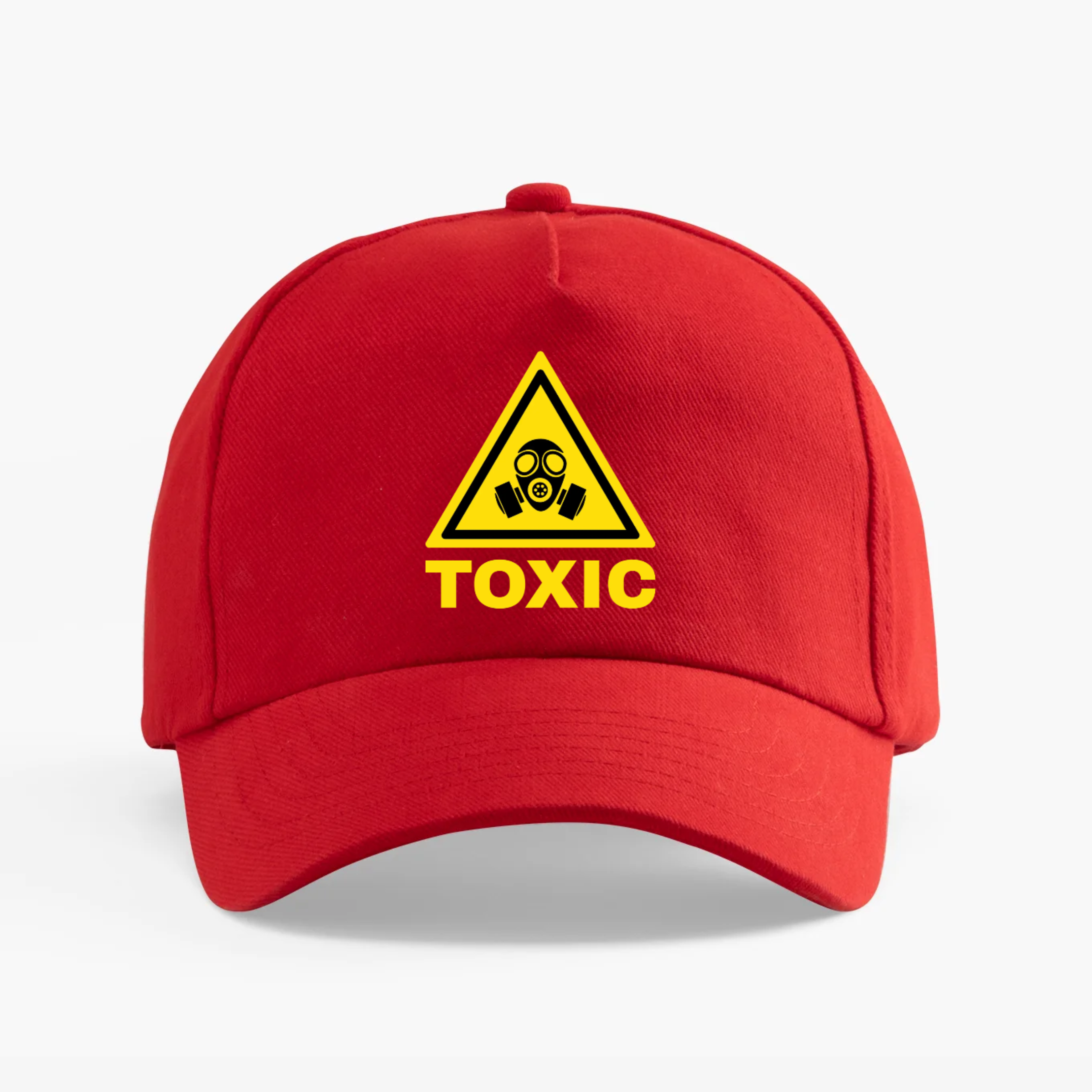 Printed Baseball Cap Toxic in red