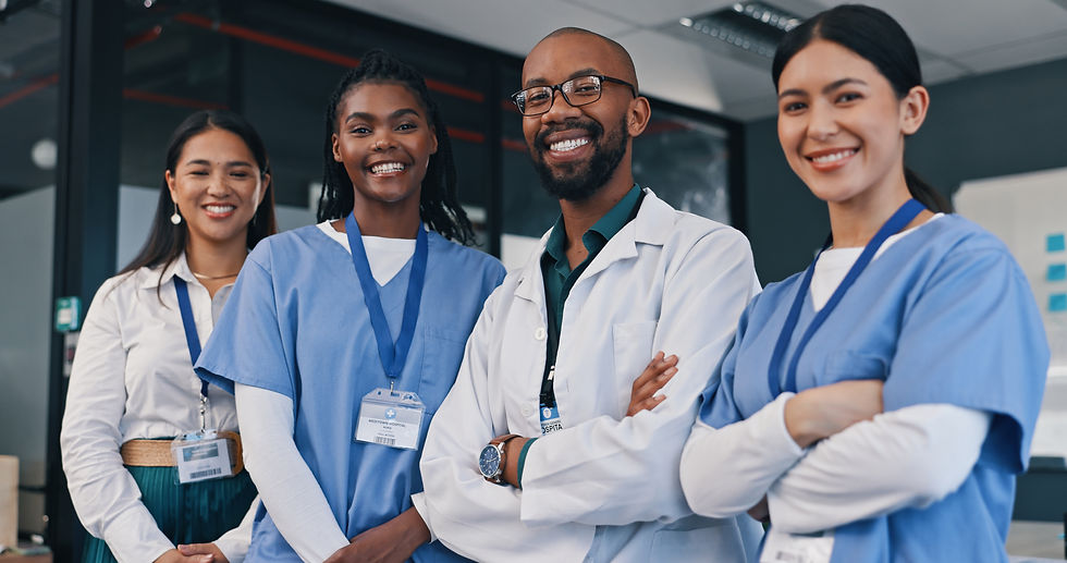 Group of cardiology physicians posing together