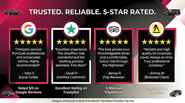 Executive Cabs Glasgow - 5 Star Reviews