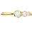 Miniature : AURÉLIE- 3 Pierres / 0.38ct de diamants,  OR 10K, jaune, rose, blanc.