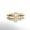 Miniature : NIKA - 3 Pierres / 0.35ct de diamants, OR 10K, jaune, rose, blanc