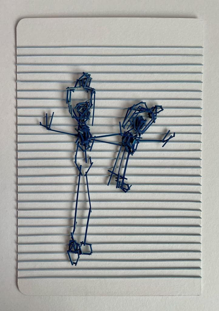 Tahira Noreen, Scribble I, Wasli on paper