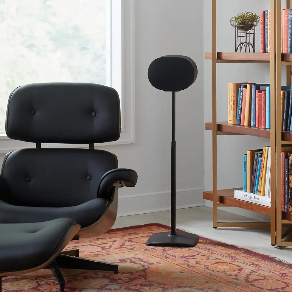 Thumbnail: Sanus Height-Adjustable Speaker Stand for Sonos Era 300 Speaker in Black
