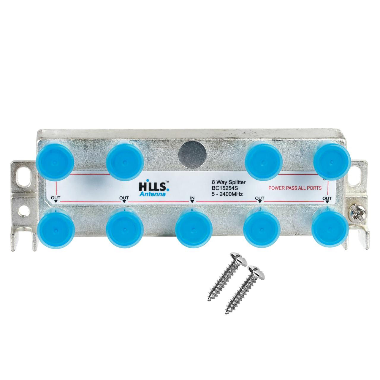 Hills Antenna BC15254B 8-Way All Ports Splitter