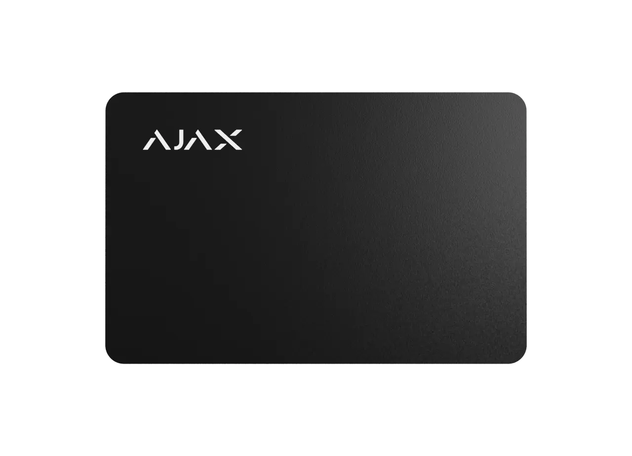 Ajax Pass (1 pcs) Black | Encrypted Contactless Proximity Cards for KeyPad Plus
