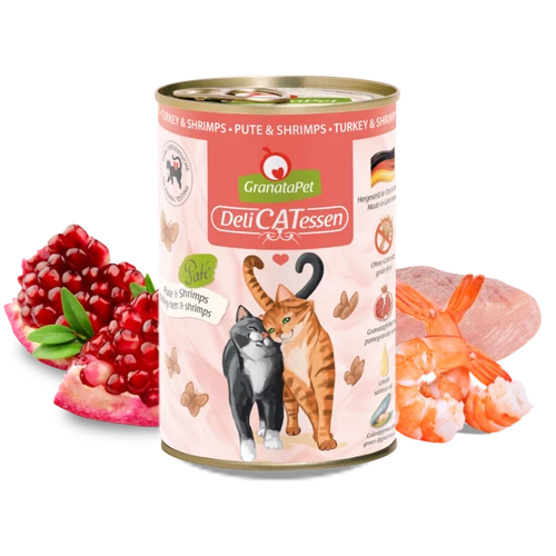 GranataPet DeliCatessen Cat Wet Food Turkey & Shrimps 200g ohmopup