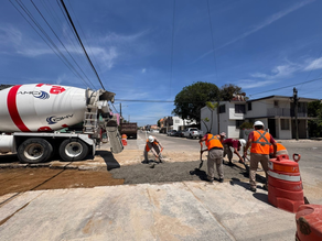 Avanza programa de reposición de pavimento de COMAPA SUR tras obras de mantenimiento hidrosanitario