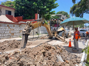 Rehabilita COMAPA SUR línea general de drenaje en la colonia Nuevo Aeropuerto