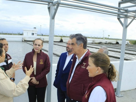 Supervisa Américo rehabilitación de tratadora de aguas residuales en Nuevo Laredo