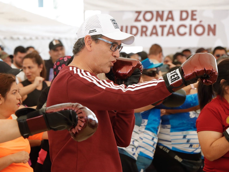 Convoca Erasmo González a la clase masiva “Boxeando por la paz”