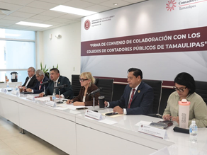 Congreso firma convenio de colaboración con Colegios de Contadores Públicos del Estado