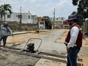 Avanza COMAPA SUR en la reposición de pavimento tras reparación de fugas