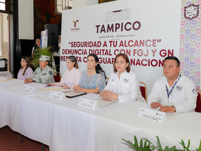 Inicia en Tampico Programa “Seguridad a Tu Alcance: Denuncia Digital con FGJ y GN Reporta con Guardia Nacional”
