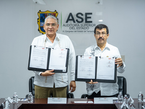 Firman convenio la UAT y la Auditoría Superior del Estado