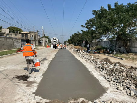 Concluyen reposición de pavimento en colonia Niños Héroes tras reparación de drenaje sanitario: COMAPA