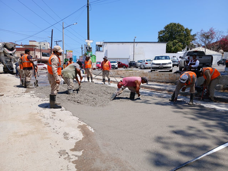 Avanza COMAPA Sur en la reposición de pavimento tras obras hidrosanitarias