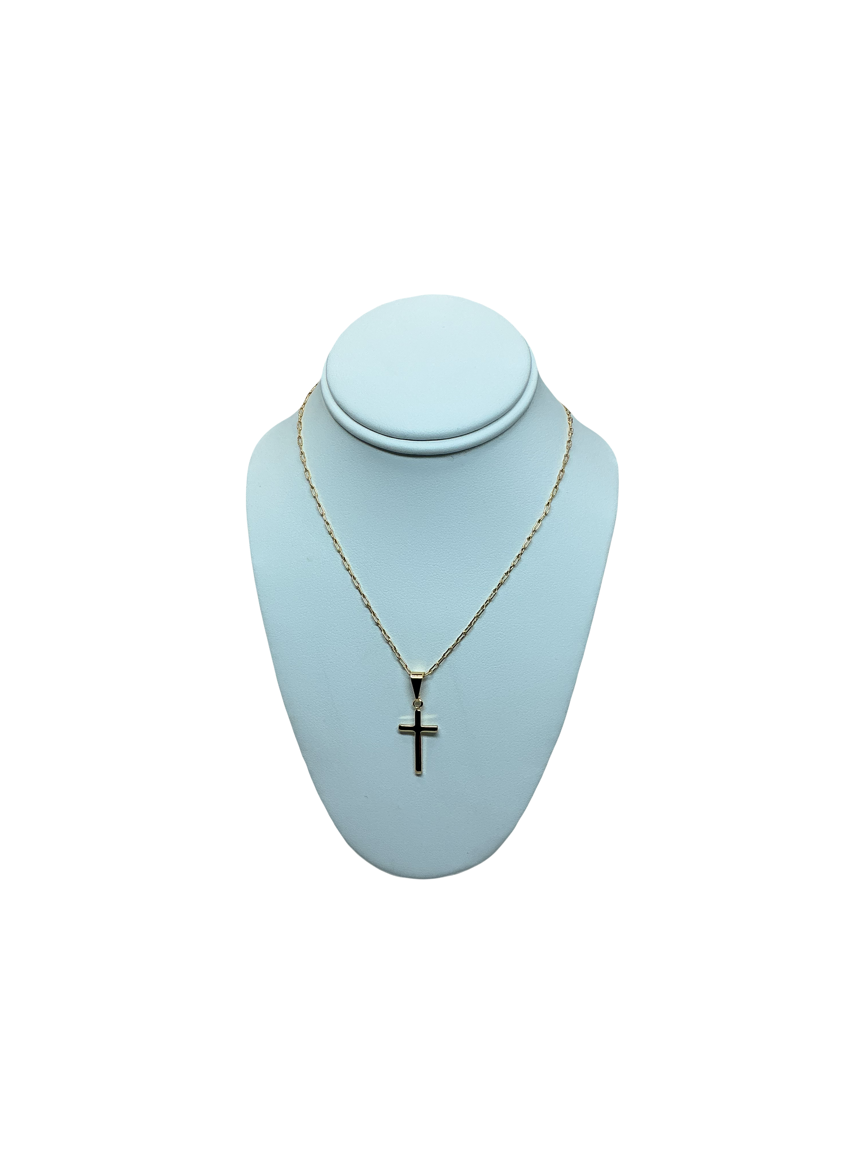 Corrente Cruz fina Banhada a ouro 18k