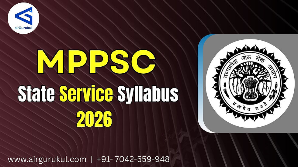 MPPSC State Service Syllabus 2026 PDF | Prelims & Mains Exam Pattern
