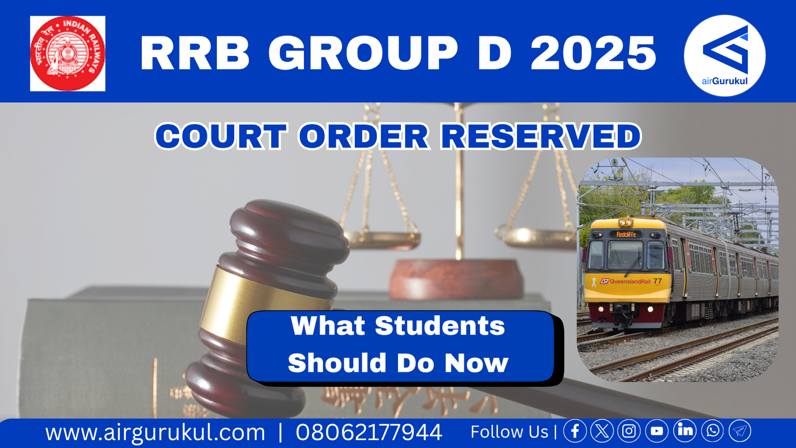 RRB Group D Court Order Reserved: What Students Should Do Now
