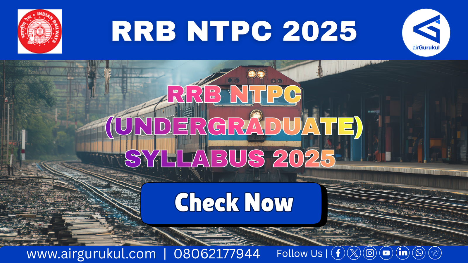 RRB NTPC (Undergraduate) Syllabus 2025