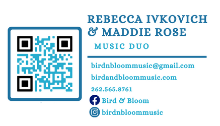 Bird & Bloom Business Card BACK