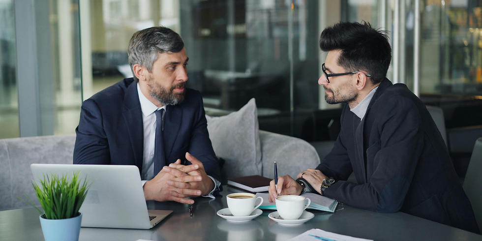 Two Men Talking