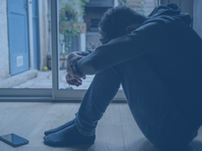Depressed man, Sad unhappy