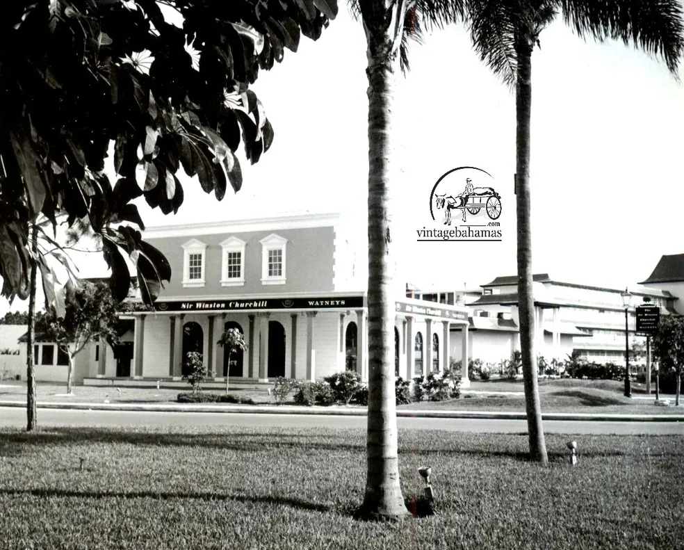 The Winston Churchill Pub, Freeport, Grand Bahama, 1970