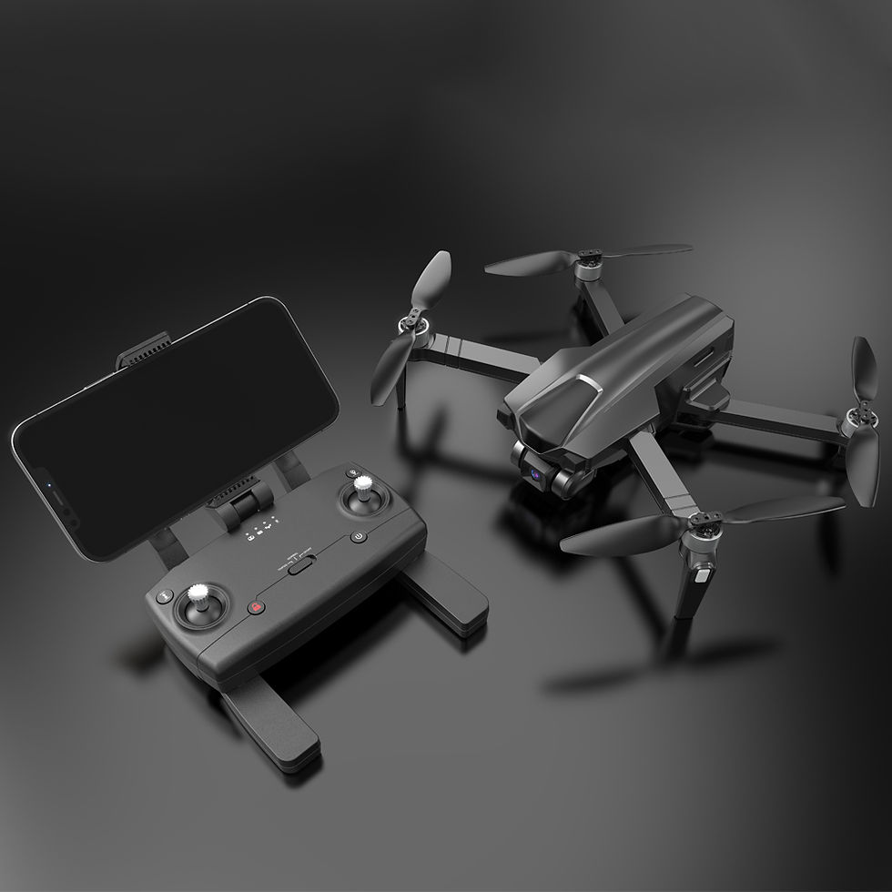 Thumbnail: Drone and remote control with smartphone