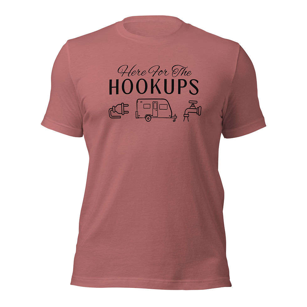 Thumbnail: Here for the Hookups Camping T-Shirt