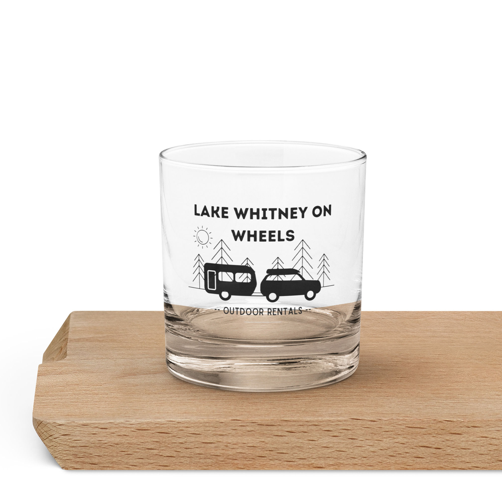 Lake Whitney on Wheels Whiskey Glass