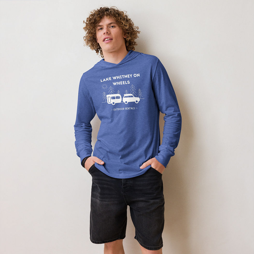 Thumbnail: Lake Whitney on Wheels Hooded long-sleeve tee