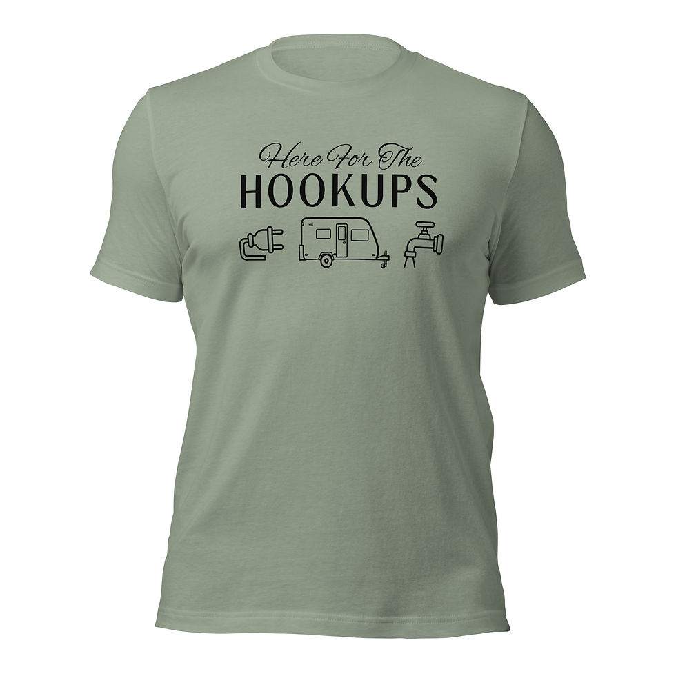 Thumbnail: Here for the Hookups Camping T-Shirt