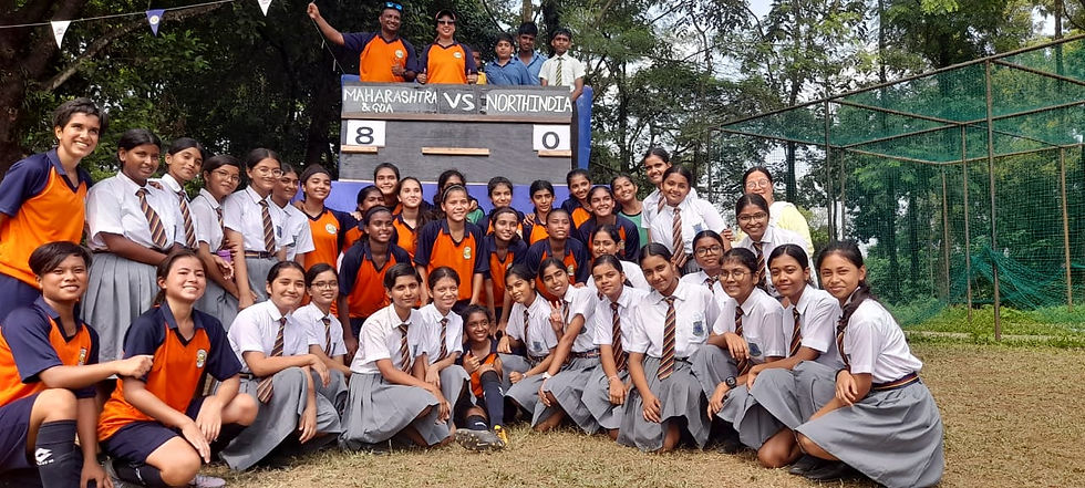 SHS Girls with the Champion of CISCE Women Football