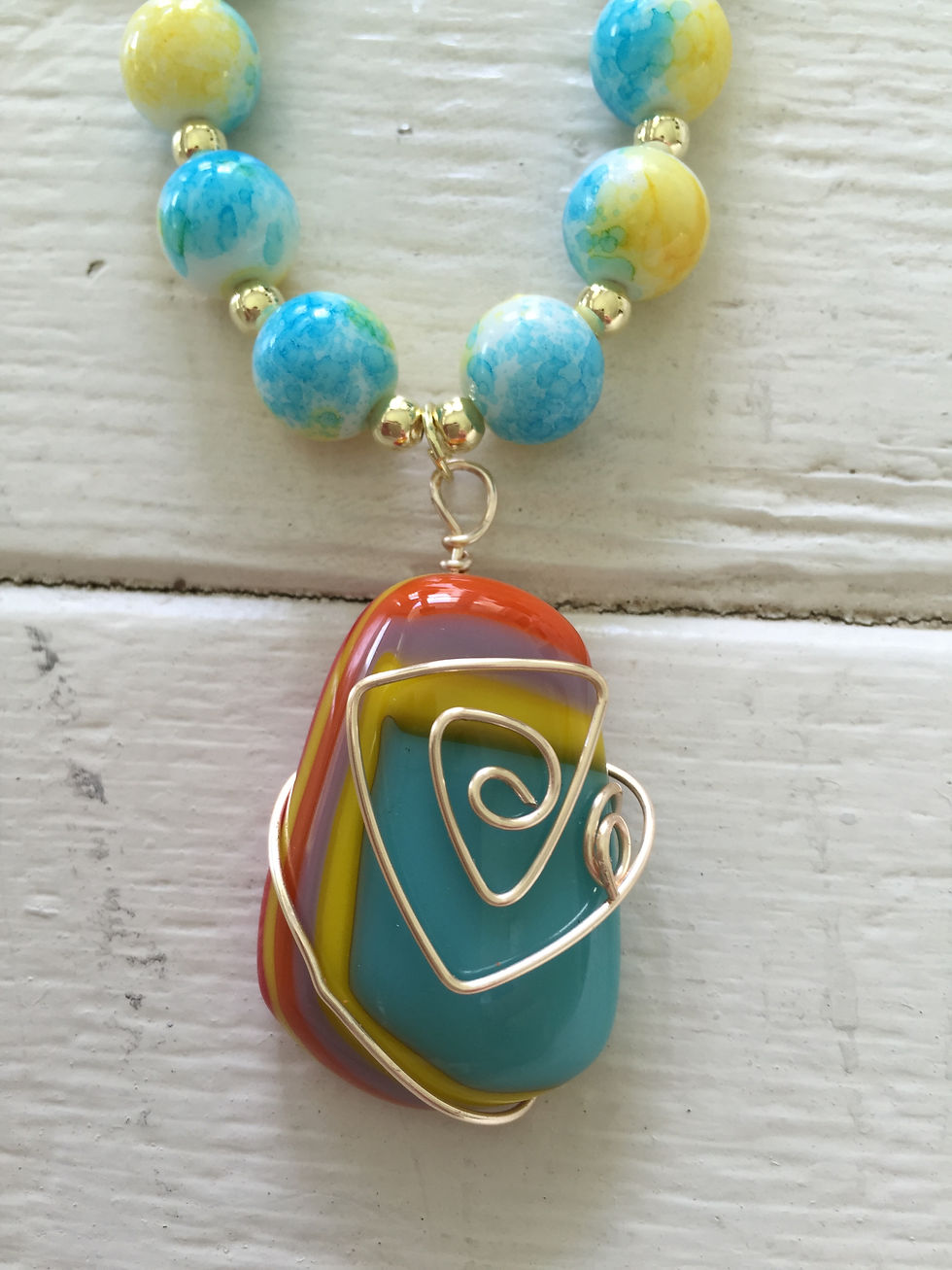 Fused Glass Necklace