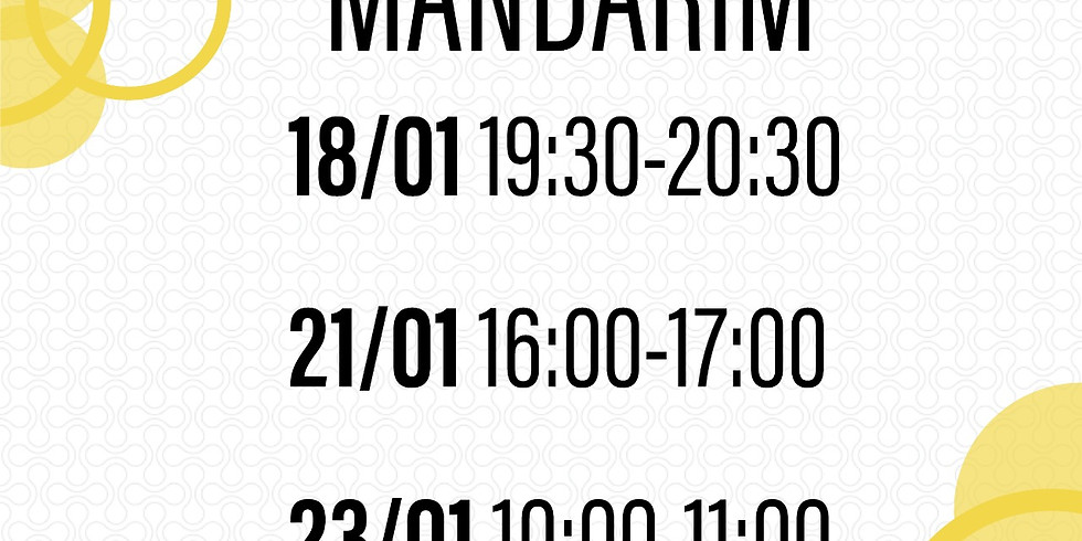 AULA ABERTA DE MANDARIM